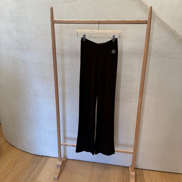 Sporty & Rich SRHWC Ribbed straight-leg Trousers | Brown Size Small - Picture 2 of 4